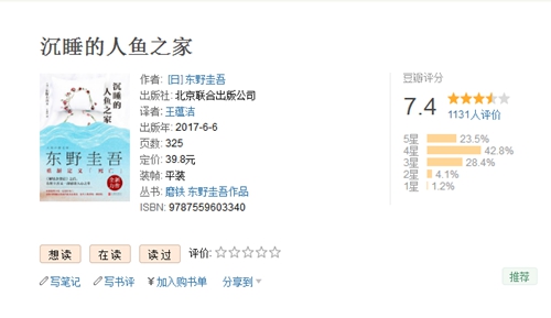 揭密东野圭吾：畅销书作家也经历过冬天